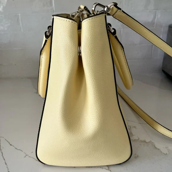 Kate Spade Kristi Yellow Leather Satchel KA696 Purse Butter NWOT Crossbody - Picture 10 of 10